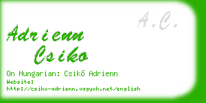 adrienn csiko business card